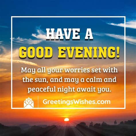 timing for good evening